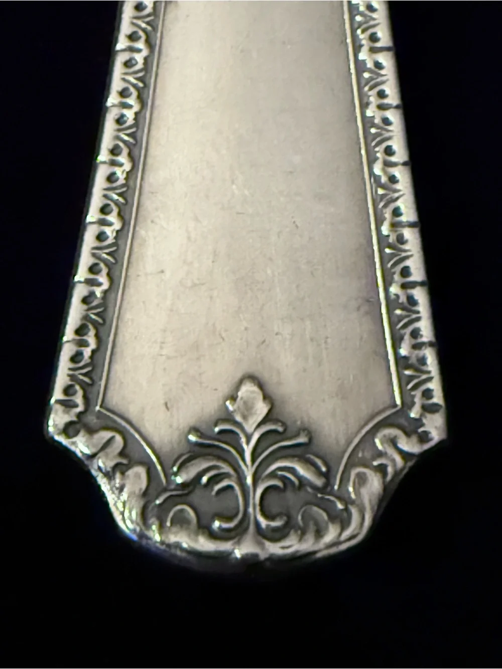 Antique 1929 Silver-plated “Berkeley” Salad Serving Fork from Wm. A. Rogers